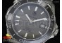 Aquaracer 500m Calibre 5 SS Black Bezel Gray Textured Dial on SS Bracelet NH35A