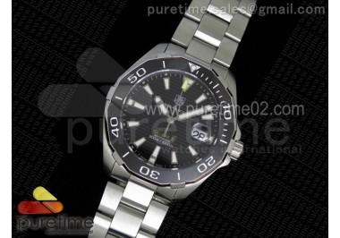 Aquaracer Calibre 5 SS Black Dial on SS Bracelet JAP Quartz