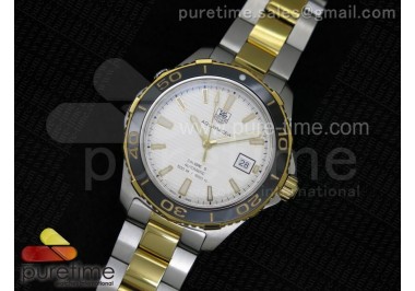 Aquaracer Calibre 5 SS/YG 1:1 White Dial on SS/YG Bracelet A2824