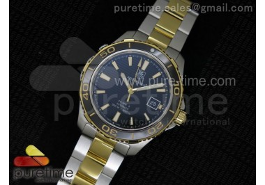 Aquaracer Calibre 5 SS/YG 1:1 Black Dial on SS/YG Bracelet A2824