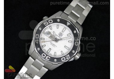 Aquaracer 500M Calibre 5 SS White Dial on SS Bracelet ETA2824