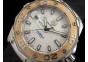 Aquaracer 500M Calibre 5 TT White Dial on Rubber Strap ETA2824