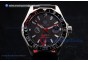 Aquaracer Calibre 5 Match Timer Premier League Special Edition SS Dark Grey Dial Black Leather - Miyota Quartz