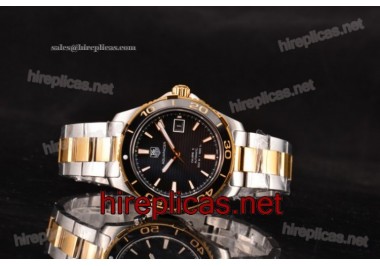 Tag Heuer Aquaracer Calibre 5 wak2122.bb0835 Swiss ETA 2824 Automatic Two Tone Black Dial