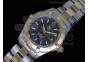 Aquaracer Ladies SS/YG Black Dial Stick Markers on SS/YG Bracelet Swiss Quartz