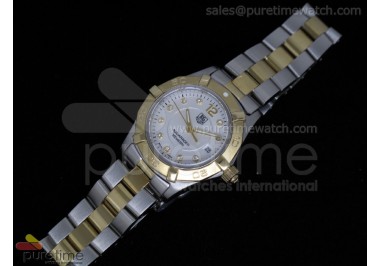 Aquaracer Ladies SS/YG White Dial on SS/YG Bracelet Swiss Quartz