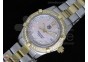 Aquaracer Ladies SS/YG Pink MOP Dial Diamond Bezel on SS/YG Bracelet