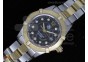 Aquaracer Ladies SS/YG Black Dial YG Bezel on SS/YG Bracelet Swiss Quartz