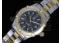 Aquaracer Ladies SS/YG Black Dial Stick Markers YG Bezel on SS/YG Bracelet Swiss Quartz