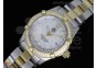 Aquaracer Ladies SS/YG White MOP Dial Diamond Bezel on SS/YG Bracelet Swiss Quartz