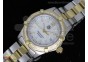 Aquaracer Ladies SS/YG White MOP Dial Stick Markers Diamond Bezel on SS/YG Bracelet Swiss Quartz