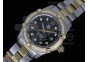 Aquaracer Ladies SS/YG Black Dial Diamond Bezel on SS/YG Bracelet Swiss Quartz