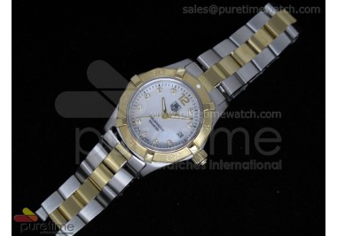 Aquaracer Ladies SS/YG White MOP Dial on SS/YG Bracelet Swiss Quartz