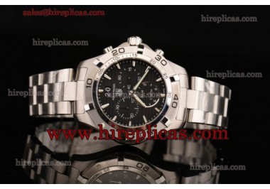 Tag Heuer Aquaracer Chrono CAF101E.BA0821 Swiss Chrono Quartz Full Steel  Black Dial