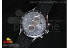 Carrera Calibre 16 Monaco V6F SS Gray Dial on Black Rubber Strap A7750