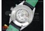 Carrera Calibre 16 SS Chrono Singapore Limited Edition Green Black Dial on Black Leather Strap ETA7750