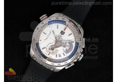 Grand Carrera Calibre 36 SS 44mm White Dial on Black Rubber Strap Jap Quartz