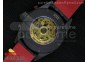 Carrera CAL 1887 1:1 PVD/Titanium Black Dial on Black Leather Strap A7750