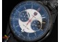 Carrera 1887 Chrono PVD Black/White Dial on Black Leather Strap Jap Quartz