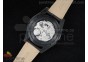 Carrera 1887 Chrono PVD Black/White Dial on Black Leather Strap Jap Quartz