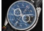 Carrera 1887 Chrono SS Black Dial on Black Leather Strap Jap Quartz