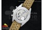 Carrera Calibre 1887 SS Chrono Black Dial Yellow Markers on Brown Leather Strap Jap Quartz