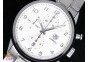 Carrera CAL1887 Chronograph SS White Dial with Arabic Number Markers on SS Bracelet A7750