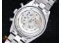 Carrera CAL1887 Chronograph SS White Dial with Arabic Number Markers on SS Bracelet A7750