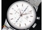 Carrera CAL1887 Chronograph SS White Dial with RG Markers on SS Bracelet A7750