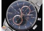 Carrera CAL1887 Chronograph SS Black Dial with RG Markers on SS Bracelet A7750