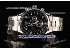 Mikrograph Chrono Full SS Black Dial - OS10 Quartz