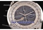 Mikrogirder 2000 Chrono SS Black/White Dial on Black Rubber Strap - OS10 Quartz