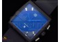 Monaco 44mm PVD Blue Dial on Black Rubber Strap Jap Quartz