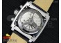 Monaco Concept Chrono SS Black Dial on Black Leather Strap Jap Quartz