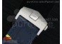 Monaco Concept Chrono SS Blue/White Dial on Blue Leather Strap Jap Quartz
