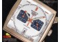 Monaco Concept Chrono RG White Dial on Brown Leather Strap Jap Quartz