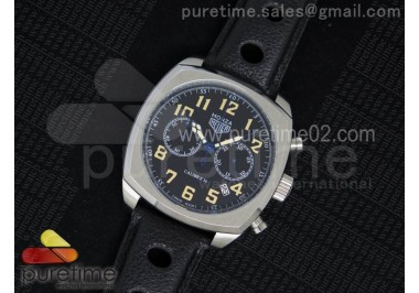 Monza SS Calibre 36 Black Dial on Black Leather Strap Jap Quartz