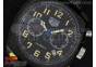 Monza PVD Calibre 36 Black Dial on Black Leather Strap Jap Quartz