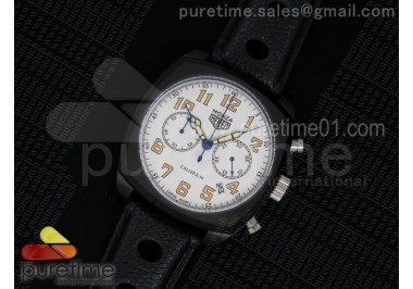 Monza PVD Calibre 36 White Dial on Black Leather Strap Jap Quartz