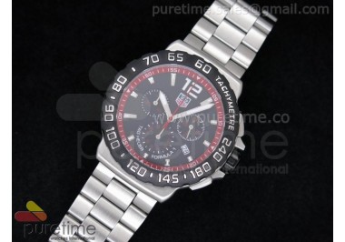 Formula 1 SS Black Dial on SS Bracelet Ronda Quartz