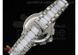 Formula 1 Lady Chrono SS/White Ceramic White Dial Diamond Bezel on Bracelet Swiss Ronda Quartz