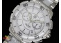 Formula 1 Lady Chrono SS/White Ceramic White Dial Stick Markers Diamond Bezel on Bracelet Swiss Ronda Quartz