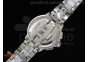 Formula 1 Lady Chrono SS/White Ceramic White Dial Diamond Markers on Bracelet Swiss Ronda Quartz