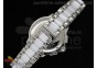 Formula 1 Lady Chrono SS/White Ceramic White Dial Diamond Markers on Bracelet Swiss Ronda Quartz