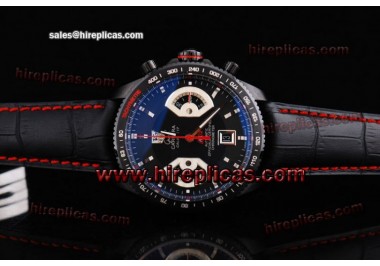 Tag Heuer Grand Carrera Calibre 17 RS Chrono CAV518B-FC6237 Swiss Valjoux 7750 Automatic PVD Black Dial