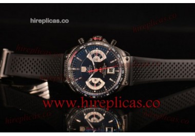 Tag Heuer Grand Carrera Calibre 17 RS Chrono Cav518b.ft6016 Swiss Valjoux 7750 Automatic Titanium Black Dial