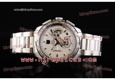 Tag Heuer Grand Carrera Calibre 36 Chrono CAV5115-BA0903 Swiss Valjoux 7750 Automatic Steel White Dial