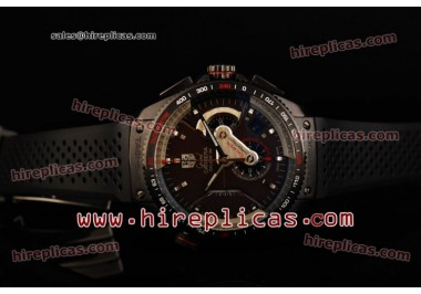 Tag Heuer Grand Carrera Calibre 36 Chrono CAV5185-FT6020 Swiss Valjoux 7750 Automatic Titanium Brown Dial